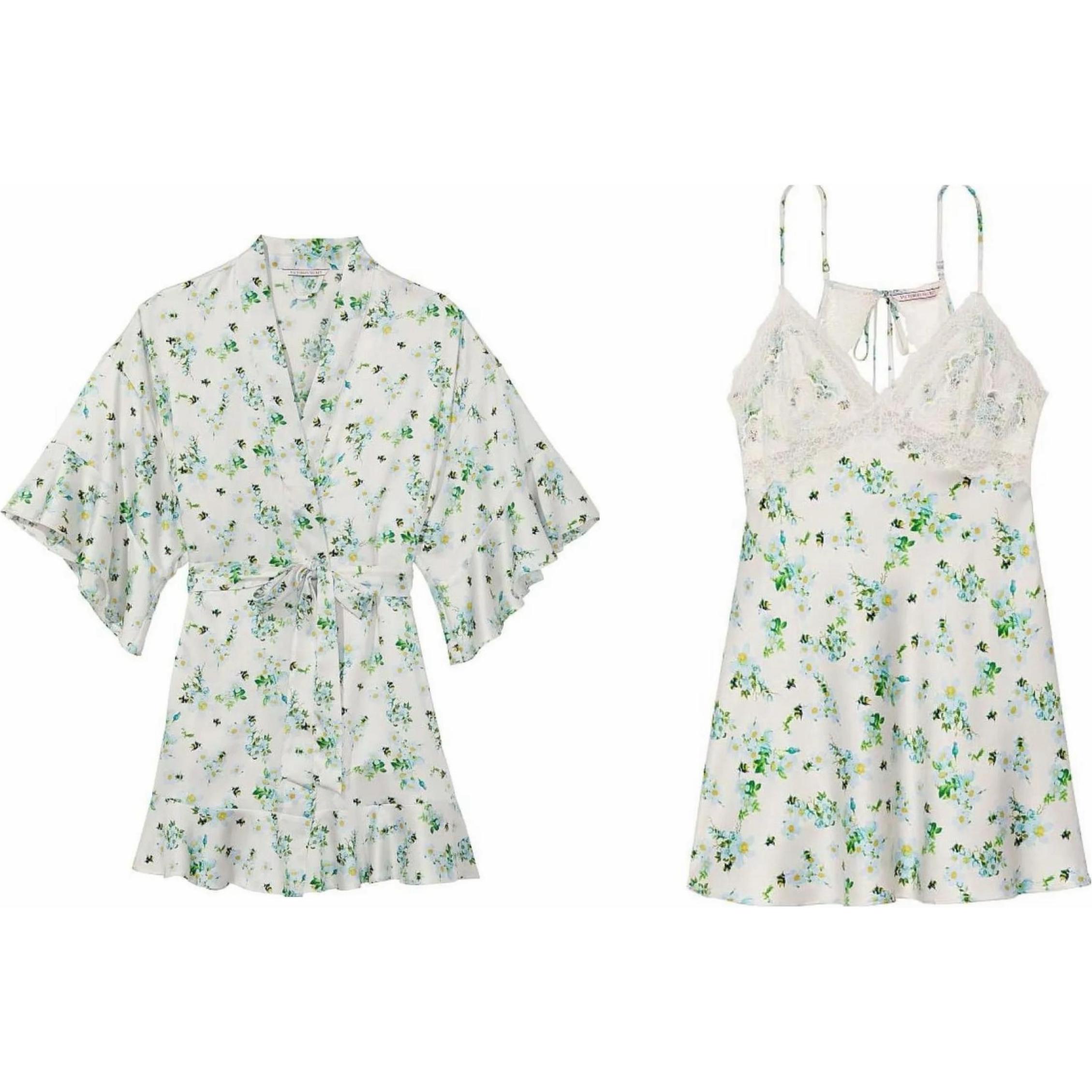 Victoria's Secret Пижамный комплект женский серо-зеленый
Victoria's Secret Пижамный комплект женский серо-зеленый