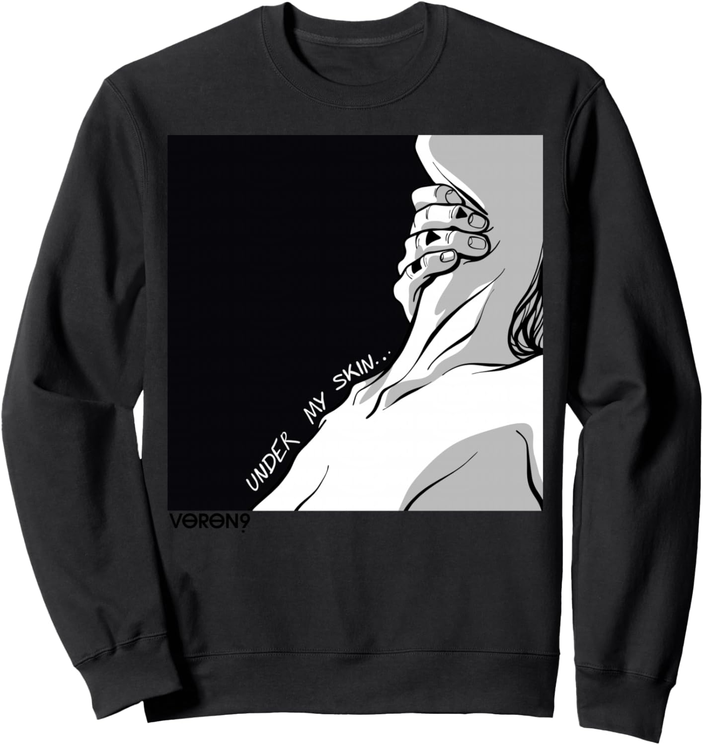 Монохромное искусство, модный стиль, толстовка Under my skin Voron.9, черный
Монохромное искусство, модный стиль, толстовка Under my skin Voron.9, черный