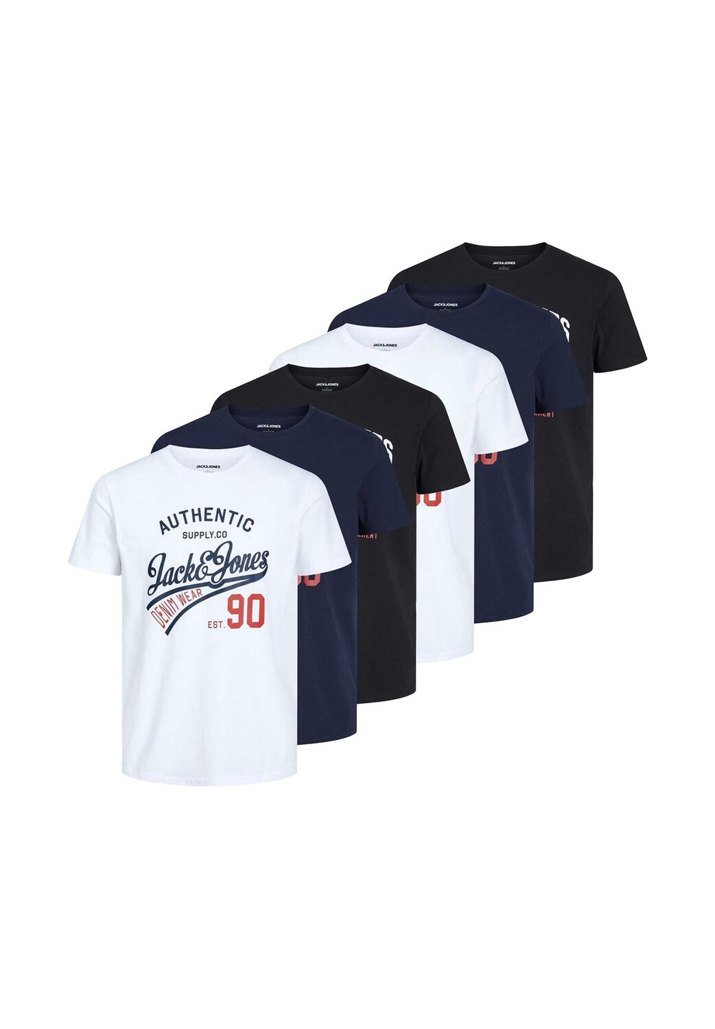 Мужская футболка, 6 шт. в упаковке - JJETHAN TEE CREW NECK, принт с логотипом, хлопок JACK & JONES, цвет Marineblau Schwarz
Мужская футболка, 6 шт. в упаковке - JJETHAN TEE CREW NECK, принт с логотипом, хлопок JACK & JONES, цвет Marineblau Schwarz