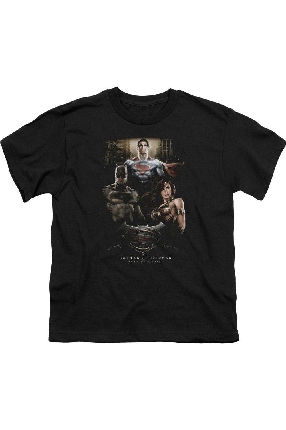 Футболка детская с коротким рукавом Batman против Superman Gildan, черный
Футболка детская с коротким рукавом Batman против Superman Gildan, черный