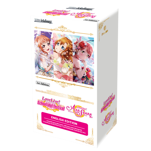 Карточная игра Weiss Schwarz: Premium Booster Box (6 Packs) – Love Live! School Idol Festival Series 10Th Anniversary Bushiroad
Карточная игра Weiss Schwarz: Premium Booster Box (6 Packs) – Love Live! School Idol Festival Series 10Th Anniversary Bushiroad