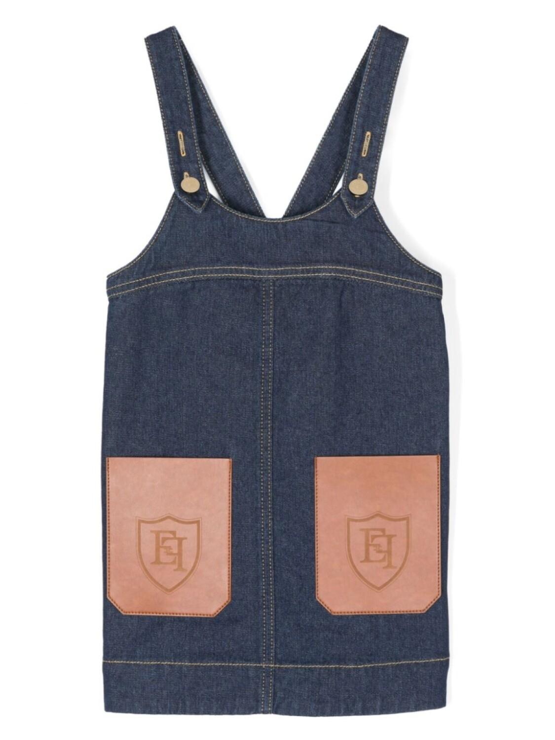 Elisabetta Franchi La Mia Bambina хлопковое платье, синий
Elisabetta Franchi La Mia Bambina хлопковое платье, синий