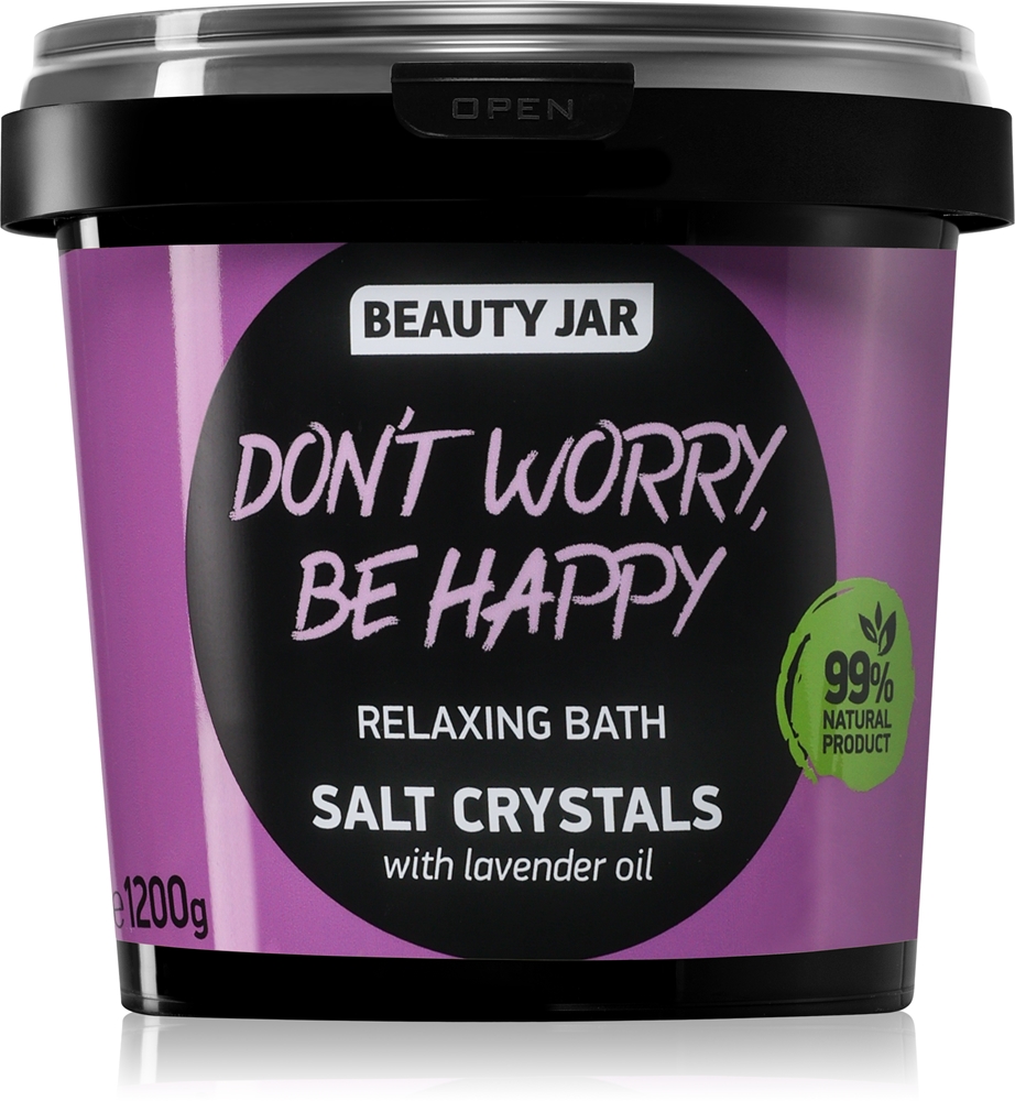Не волнуйтесь, будьте счастливы! Расслабляющая соль для ванн с ароматом лаванды. Beauty Jar, 1,2 kg
Не волнуйтесь, будьте счастливы! Расслабляющая соль для ванн с ароматом лаванды. Beauty Jar, 1,2 kg
