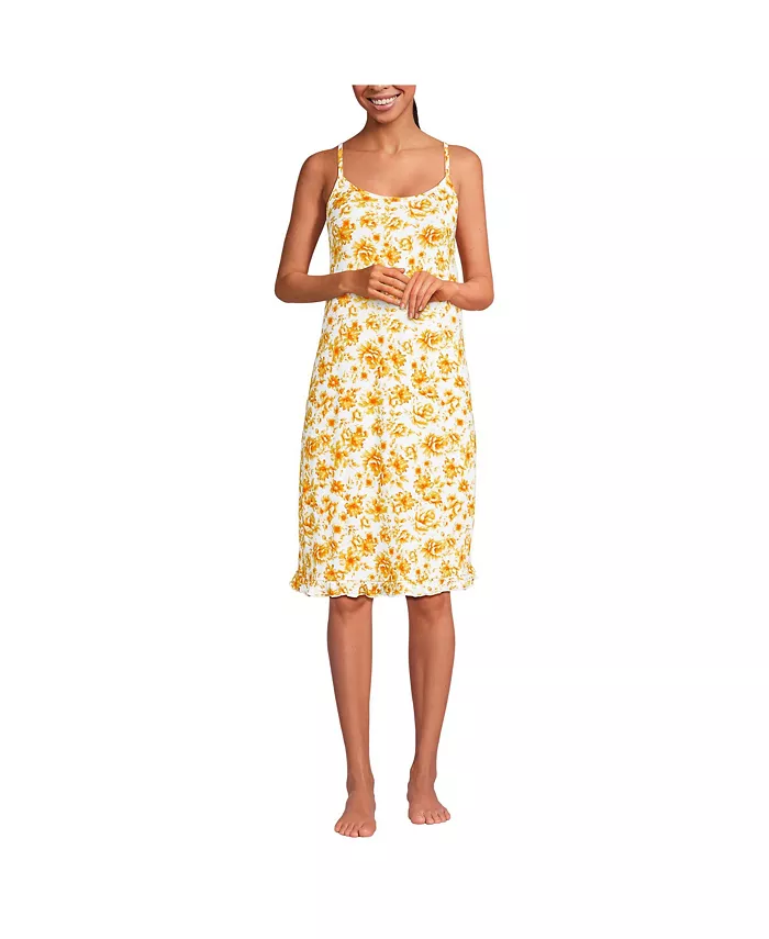 Женская ночная сорочка до колена с охлаждающим эффектом Lands' End, желтый
Женская ночная сорочка до колена с охлаждающим эффектом Lands' End, желтый