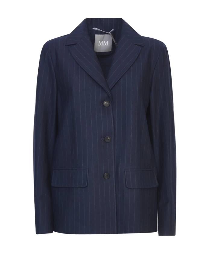 Синий пиджак из джерси Gessato Todi Max Mara, синий
Синий пиджак из джерси Gessato Todi Max Mara, синий