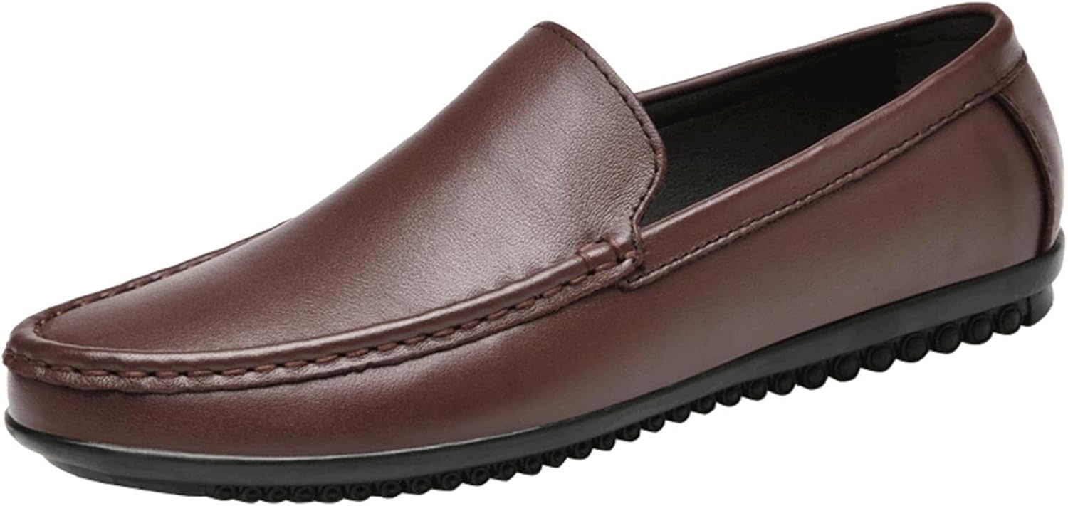 Мужские лоферы из натуральной кожи, обувь без шнурков для повседневного и делового стиля, удобные туфли с круглым носком, легкие плоские туфли, обувь для прогулок и на каждый день Generic, коричневый
Мужские лоферы из натуральной кожи, обувь без шнурков для повседневного и делового стиля, удобные туфли с круглым носком, легкие плоские туфли, обувь для прогулок и на каждый день Generic, коричневый