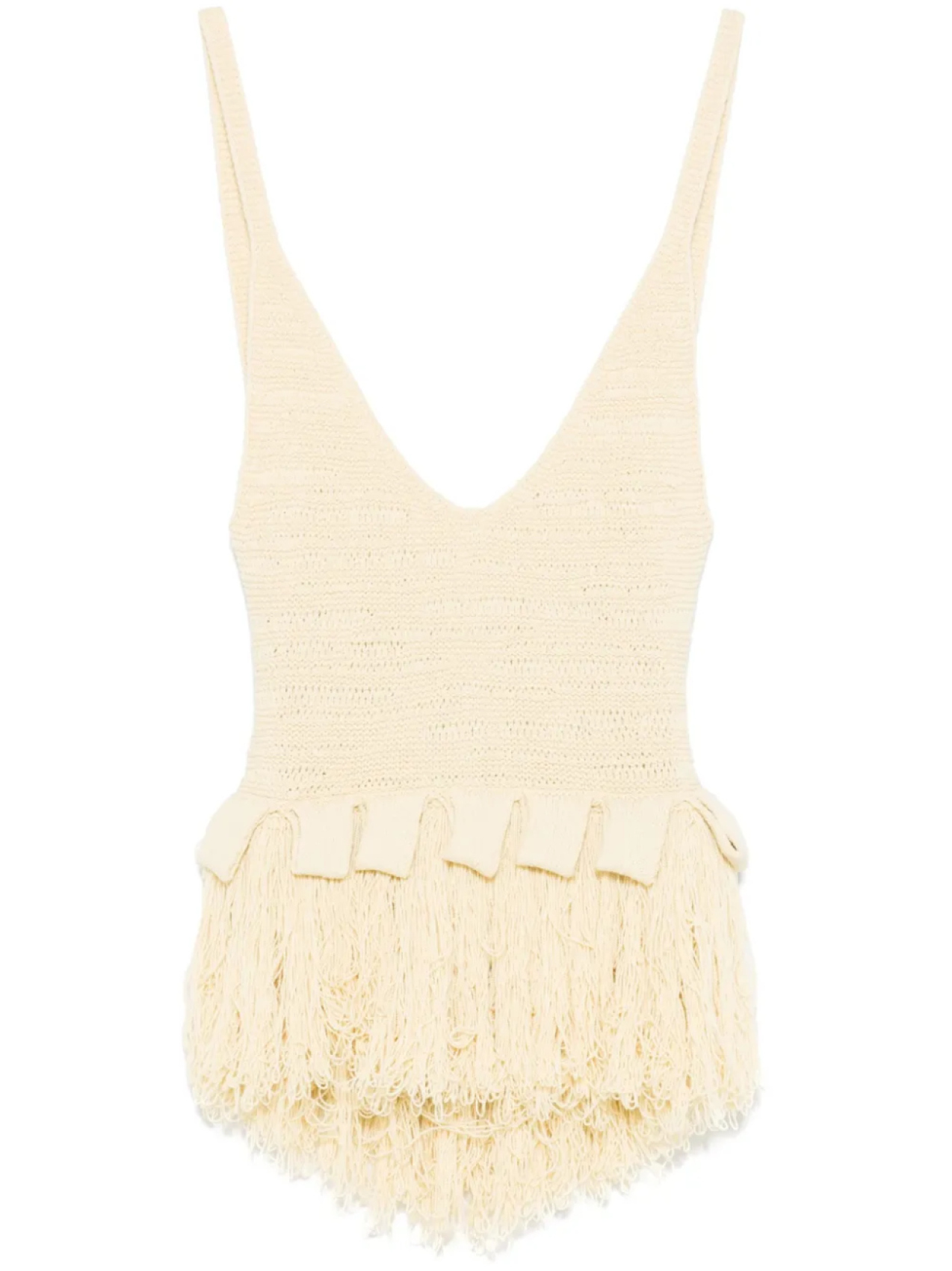 Топ с бахромой Nanushka, желтый
Топ с бахромой Nanushka, желтый