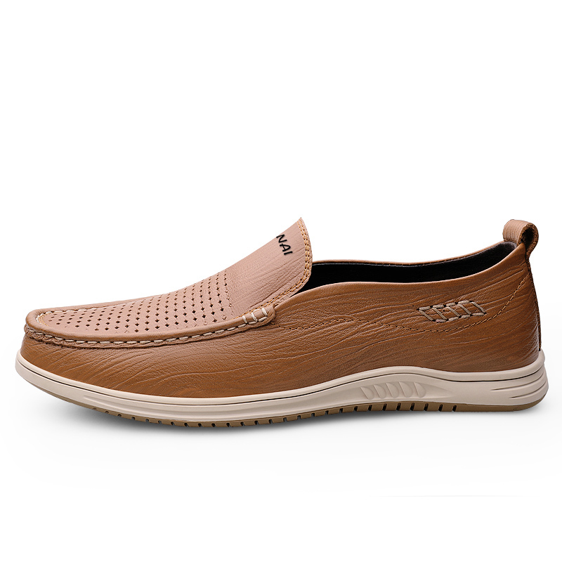 Wen Nai Мужские повседневные туфли хаки с перфорацией, цвет Khaki Perforated 
Wen Nai Мужские повседневные туфли хаки с перфорацией, цвет Khaki Perforated