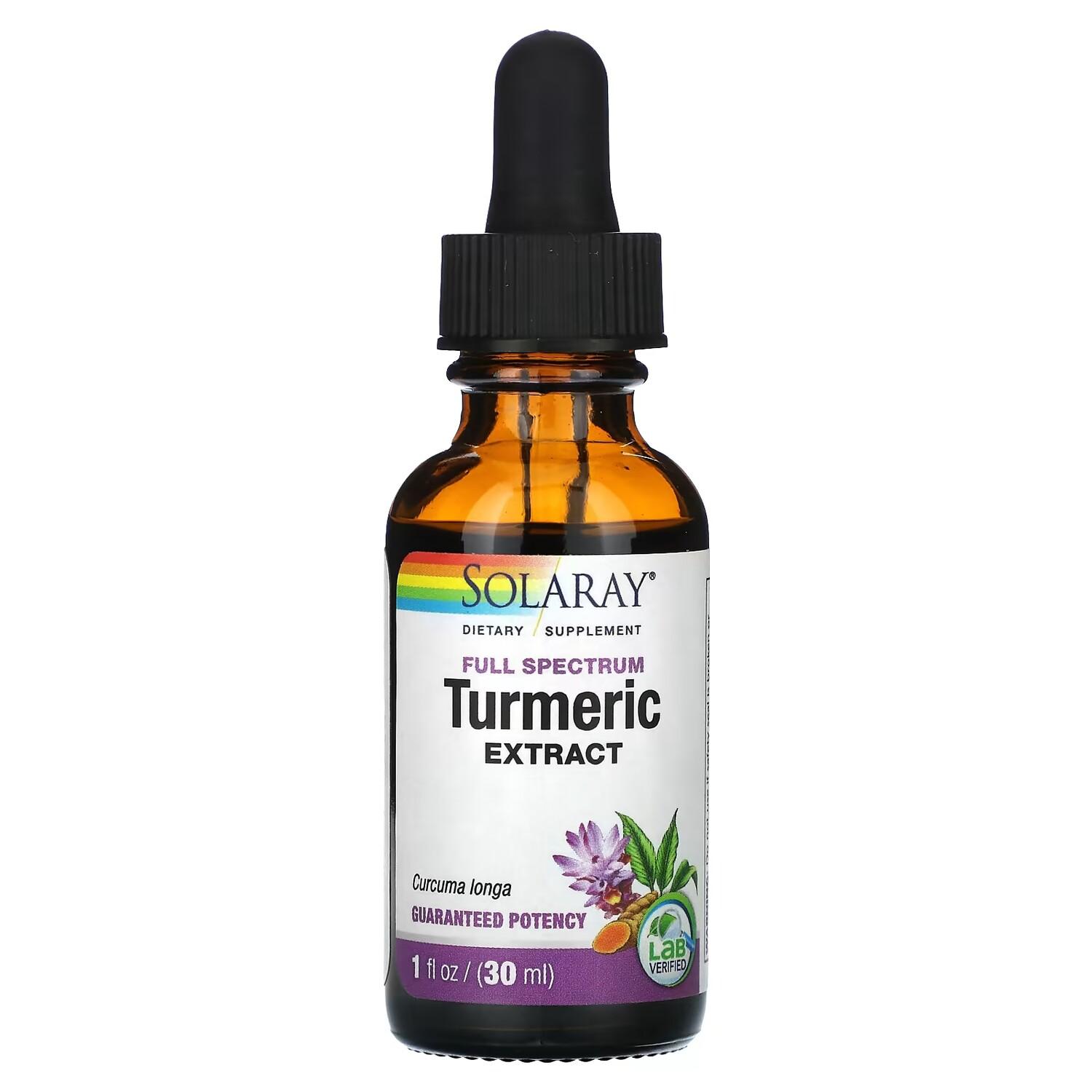 Solaray Экстракт куркумы, полный спектр, 1 жидкая унция (30 мл)
Solaray Экстракт куркумы, полный спектр, 1 жидкая унция (30 мл)