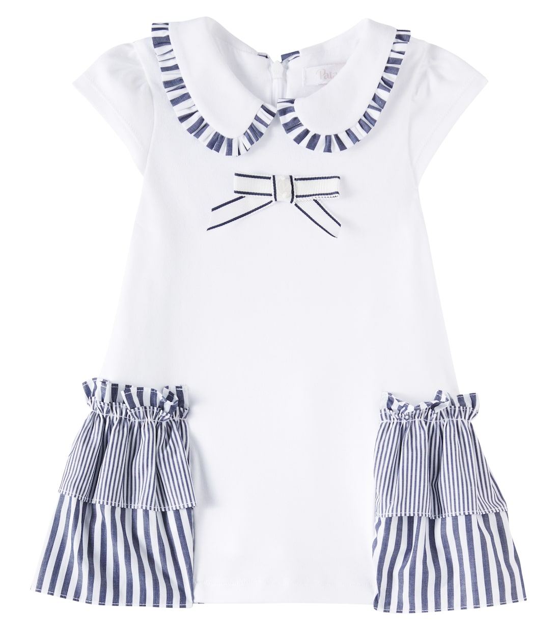 Детское платье из хлопка в полоску Patachou, белый
Детское платье из хлопка в полоску Patachou, белый