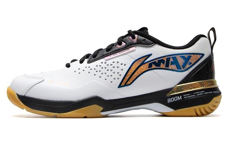 Кроссовки для бадминтона Blade унисекс с низким верхом белого/черного цвета Lining 
Кроссовки для бадминтона Blade унисекс с низким верхом белого/черного цвета Lining