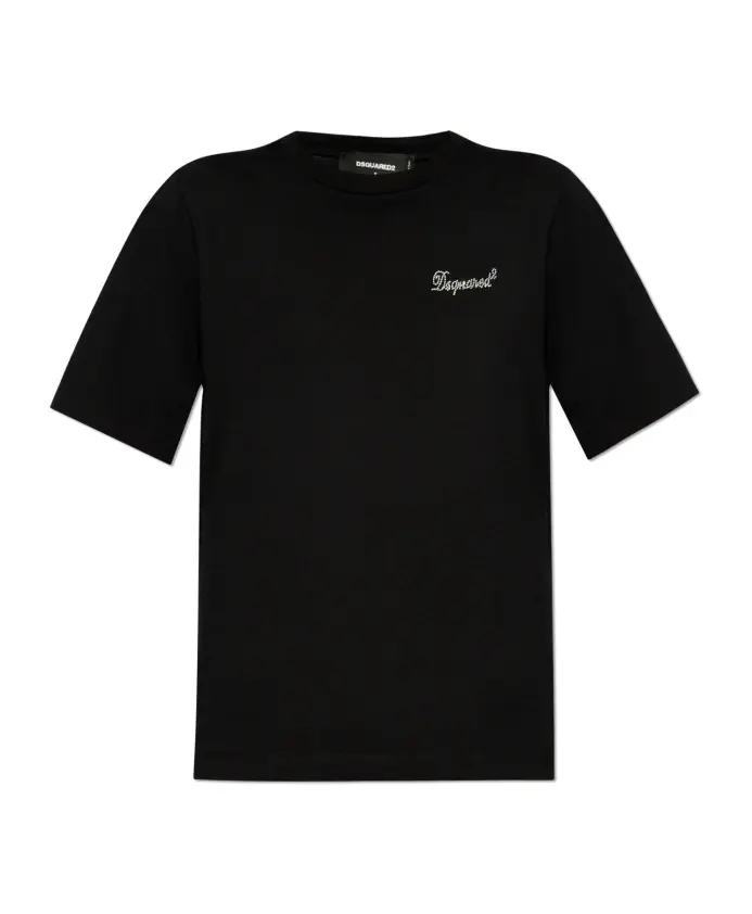 Футболка с мерцающими кристаллами Dsquared2, черный
Футболка с мерцающими кристаллами Dsquared2, черный