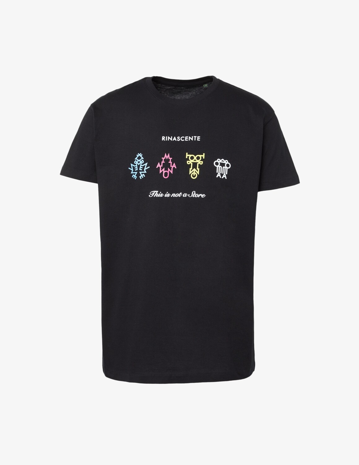 Футболка с большими красочными логотипами Rinascente, цвет Nero
Футболка с большими красочными логотипами Rinascente, цвет Nero