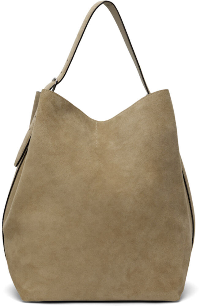 Сумка-тоут из замши с поясом цвета тауп TOTEME
Сумка-тоут из замши с поясом цвета тауп TOTEME