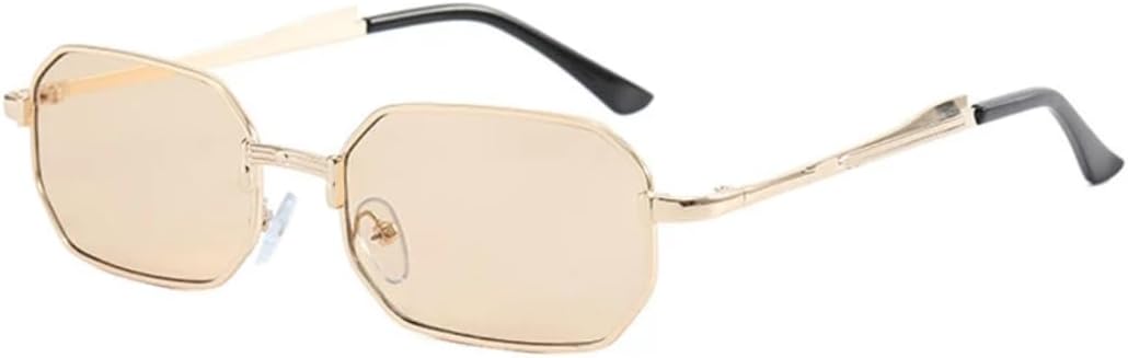 Солнцезащитные очки с защитой UV400 | Металлическая панк-оправа, маленькая | для женщин и мужчин, для занятий спортом на открытом воздухе и вождения DSVIGF, Gold-brown
Солнцезащитные очки с защитой UV400 | Металлическая панк-оправа, маленькая | для женщин и мужчин, для занятий спортом на открытом воздухе и вождения DSVIGF, Gold-brown