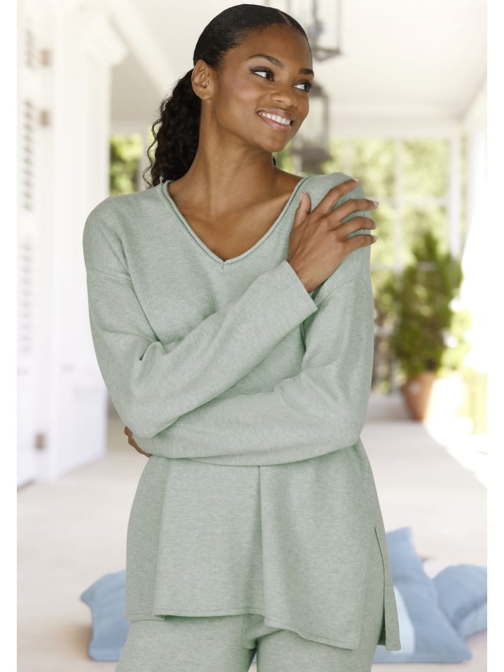 Мятный вязаный свитер LASCANA
Мятный вязаный свитер LASCANA