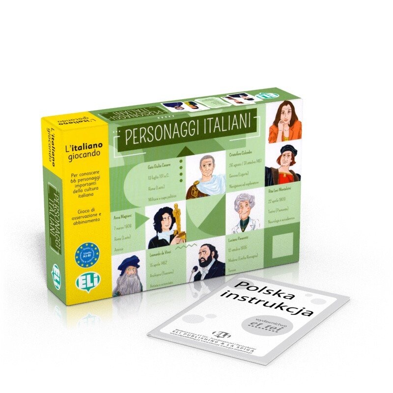 Итальянская языковая игра Personaggi italiani Eli
Итальянская языковая игра Personaggi italiani Eli