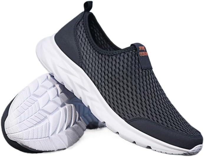 Легкие мужские сетчатые кроссовки для ходьбы - без шнурков, дышащие, с противоскользящей подошвой для комфорта на улице и за рулем Fmshi, темно-синий
Легкие мужские сетчатые кроссовки для ходьбы - без шнурков, дышащие, с противоскользящей подошвой для комфорта на улице и за рулем Fmshi, темно-синий