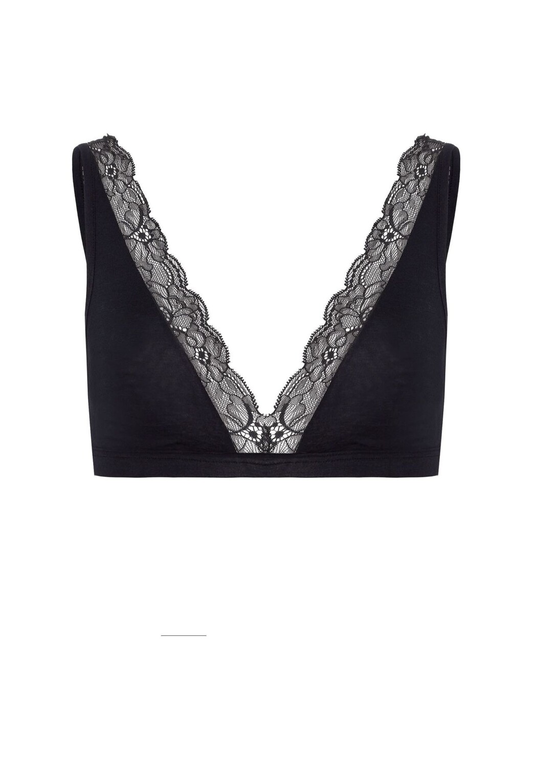 Мягкий бюстгальтер с чашками из хлопкового кружева HANRO, черный
Мягкий бюстгальтер с чашками из хлопкового кружева HANRO, черный