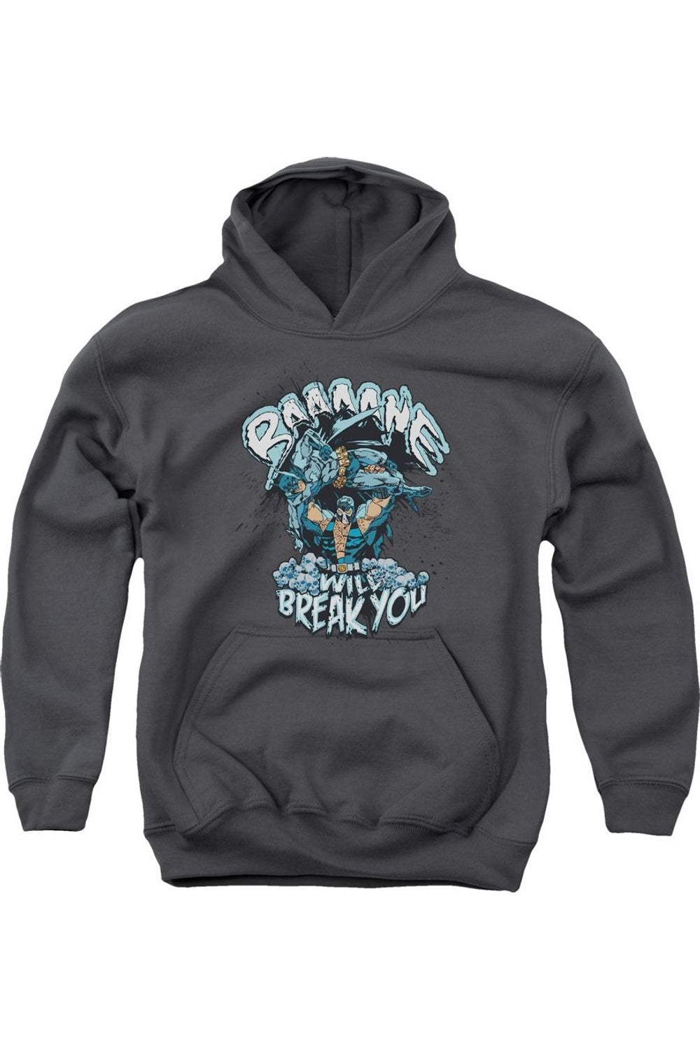 Батмен: Бэйн сломает тебя, молодежная толстовка с капюшоном Gildan, Charcoal
Батмен: Бэйн сломает тебя, молодежная толстовка с капюшоном Gildan, Charcoal