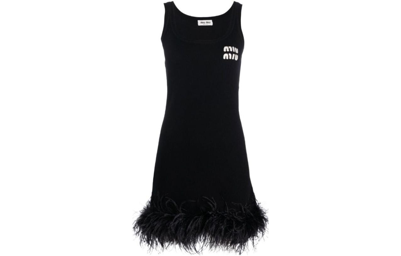 Платье Miu Miu без рукавов, черный
Платье Miu Miu без рукавов, черный