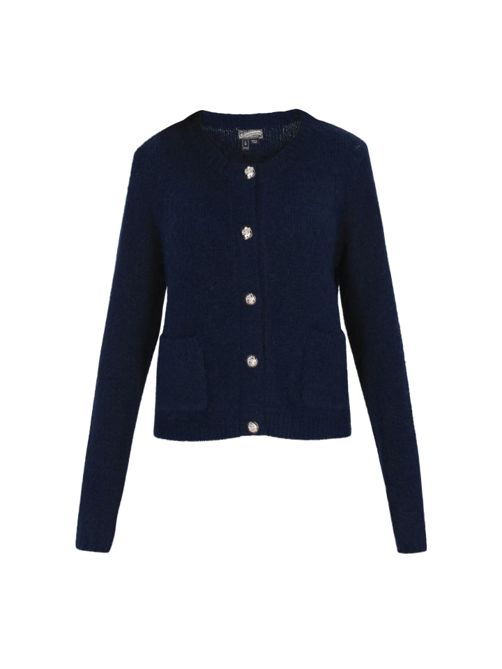 Женский кардиган темно-синего цвета DreiMaster Vintage
Женский кардиган темно-синего цвета DreiMaster Vintage