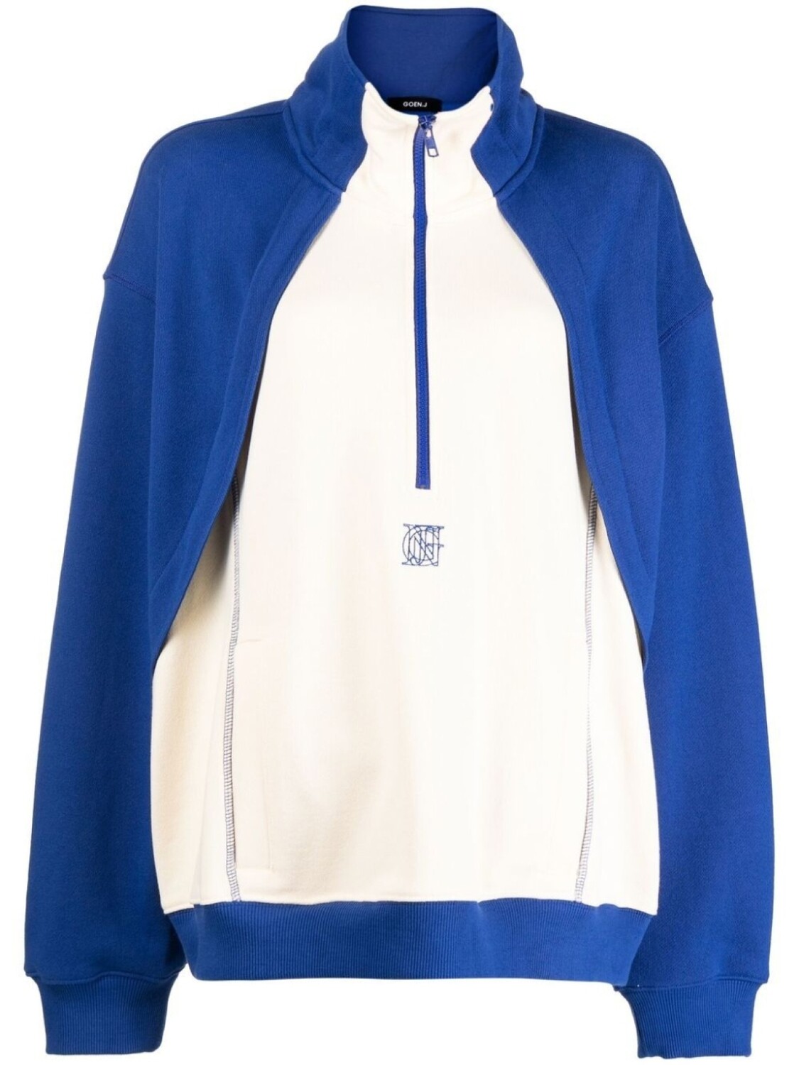Толстовка с воротником на молнии Goen.J, синий
Толстовка с воротником на молнии Goen.J, синий