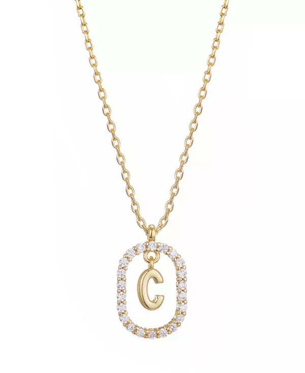 Ожерелье с плавающей буквой из позолоченного кубического циркония Adornia, gold-c
Ожерелье с плавающей буквой из позолоченного кубического циркония Adornia, gold-c