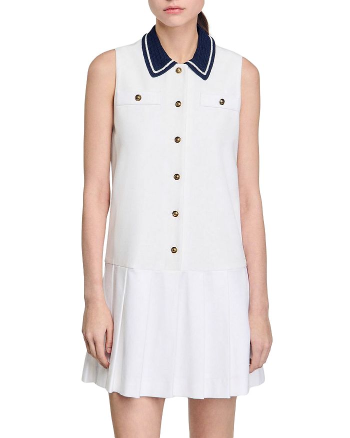 Плиссированное мини-платье Sandro, белый
Плиссированное мини-платье Sandro, белый