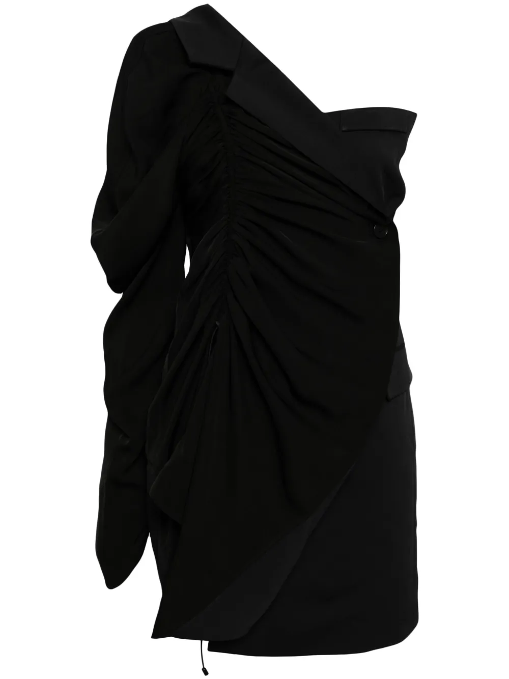 Платье мини асимметричного кроя Besfxxk, черный
Платье мини асимметричного кроя Besfxxk, черный