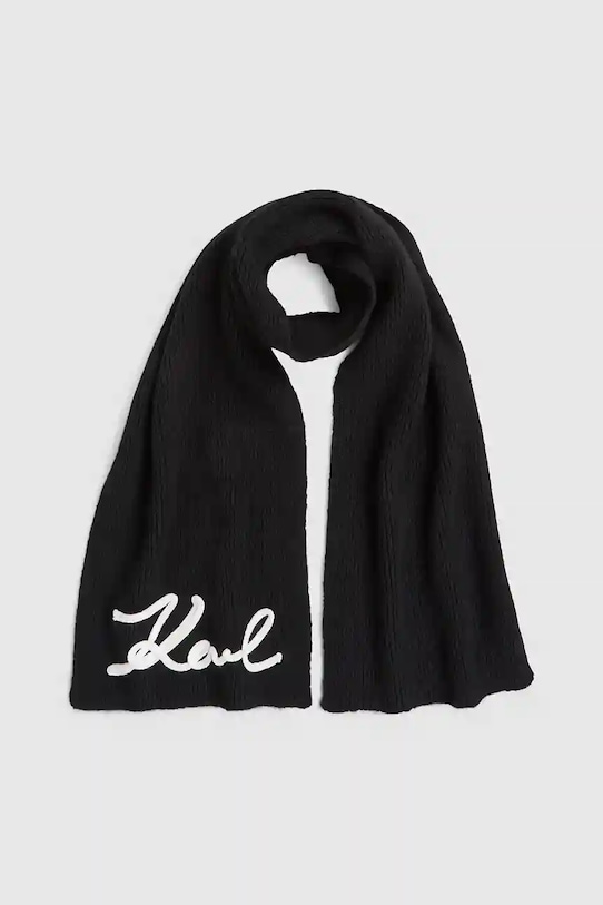 Шарф из смеси шерсти K/SIGNATURE Karl Lagerfeld, черный
Шарф из смеси шерсти K/SIGNATURE Karl Lagerfeld, черный