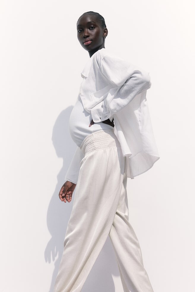 Мама до и после атласных брюк H&M, бежевый
Мама до и после атласных брюк H&M, бежевый