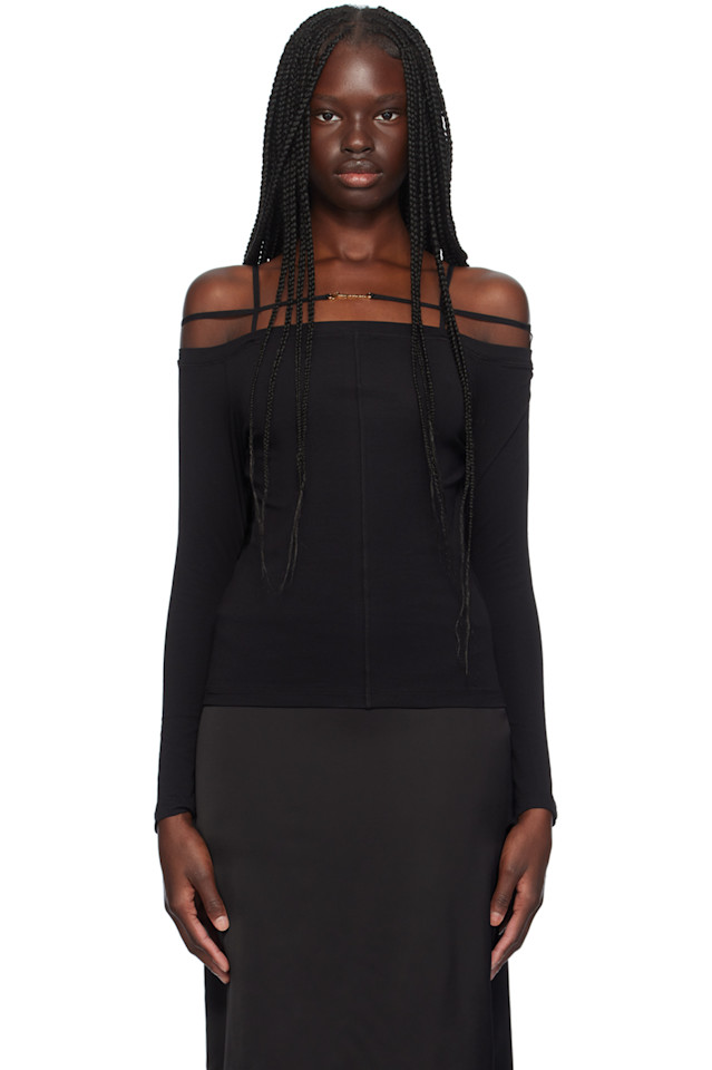 Классическая футболка 'le t-shirt sierra' с длинным рукавом Jacquemus, черный
Классическая футболка 'le t-shirt sierra' с длинным рукавом Jacquemus, черный