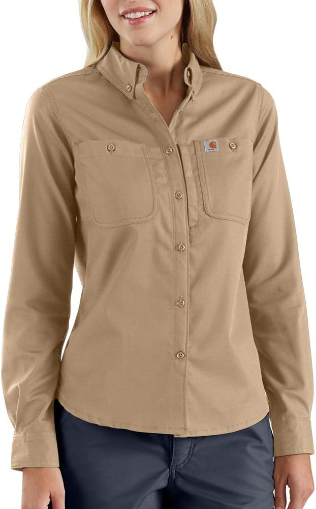 Carhartt Women's 103106 Женская рубашка Rugged Professional Series с длинным рукавом, Dark Khaki
Carhartt Women's 103106 Женская рубашка Rugged Professional Series с длинным рукавом, Dark Khaki