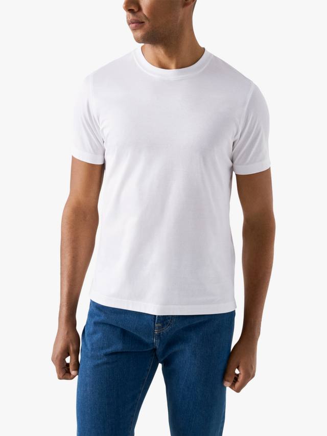 Хлопчатобумажная повседневная футболка обычного покроя с коротким рукавом Eton, белый
Хлопчатобумажная повседневная футболка обычного покроя с коротким рукавом Eton, белый