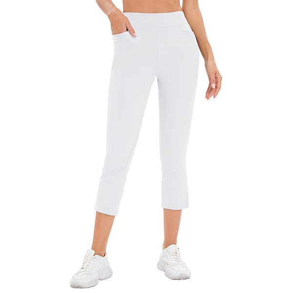 Женские рабочие йога-штаны с эластичным поясом и передними карманами Clearflower, White
Женские рабочие йога-штаны с эластичным поясом и передними карманами Clearflower, White