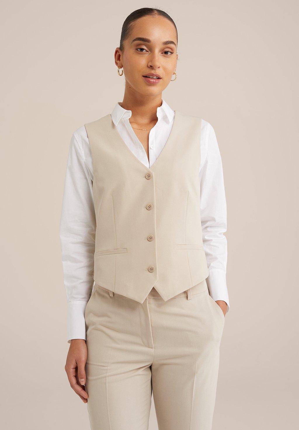 Жилет WE Fashion, бежевый
Жилет WE Fashion, бежевый