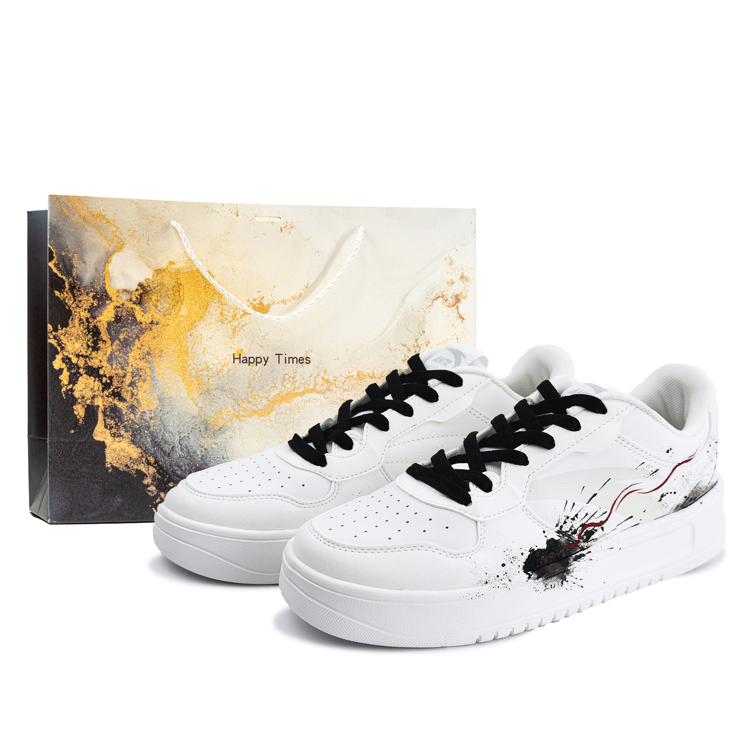 ANTA Мужские скейтерские кеды с амортизацией и устойчивостью к истиранию Relaxed низкие черно-белые, цвет Black White
ANTA Мужские скейтерские кеды с амортизацией и устойчивостью к истиранию Relaxed низкие черно-белые, цвет Black White