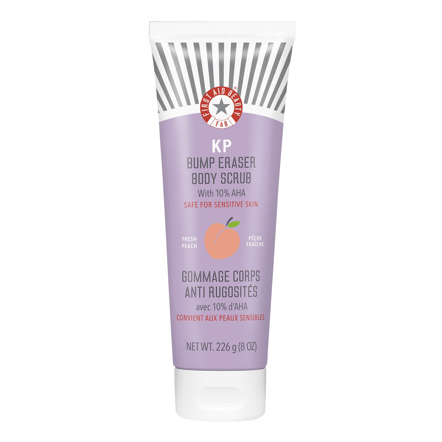Скраб для тела KP с 10% AHA-кислотами и ароматом свежего персика. First Aid Beauty
Скраб для тела KP с 10% AHA-кислотами и ароматом свежего персика. First Aid Beauty