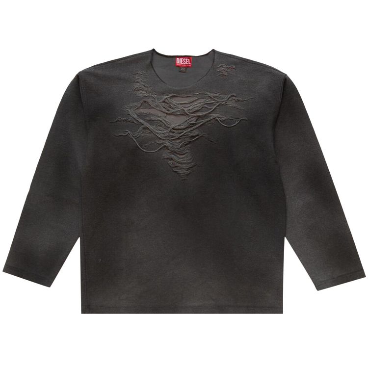 Толстовка Diesel Distressed Sweatshirt 'Grey', серый 
Толстовка Diesel Distressed Sweatshirt 'Grey', серый