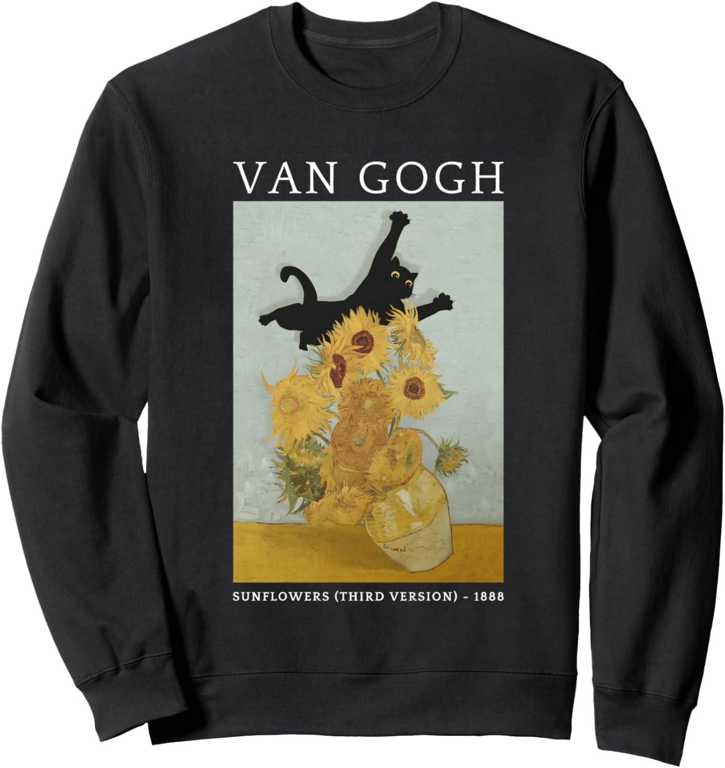 Забавная толстовка с изображением кота-подсолнуха в стиле Ван Гога Van Gogh Sunflowers Cat Art Cute, черный
Забавная толстовка с изображением кота-подсолнуха в стиле Ван Гога Van Gogh Sunflowers Cat Art Cute, черный