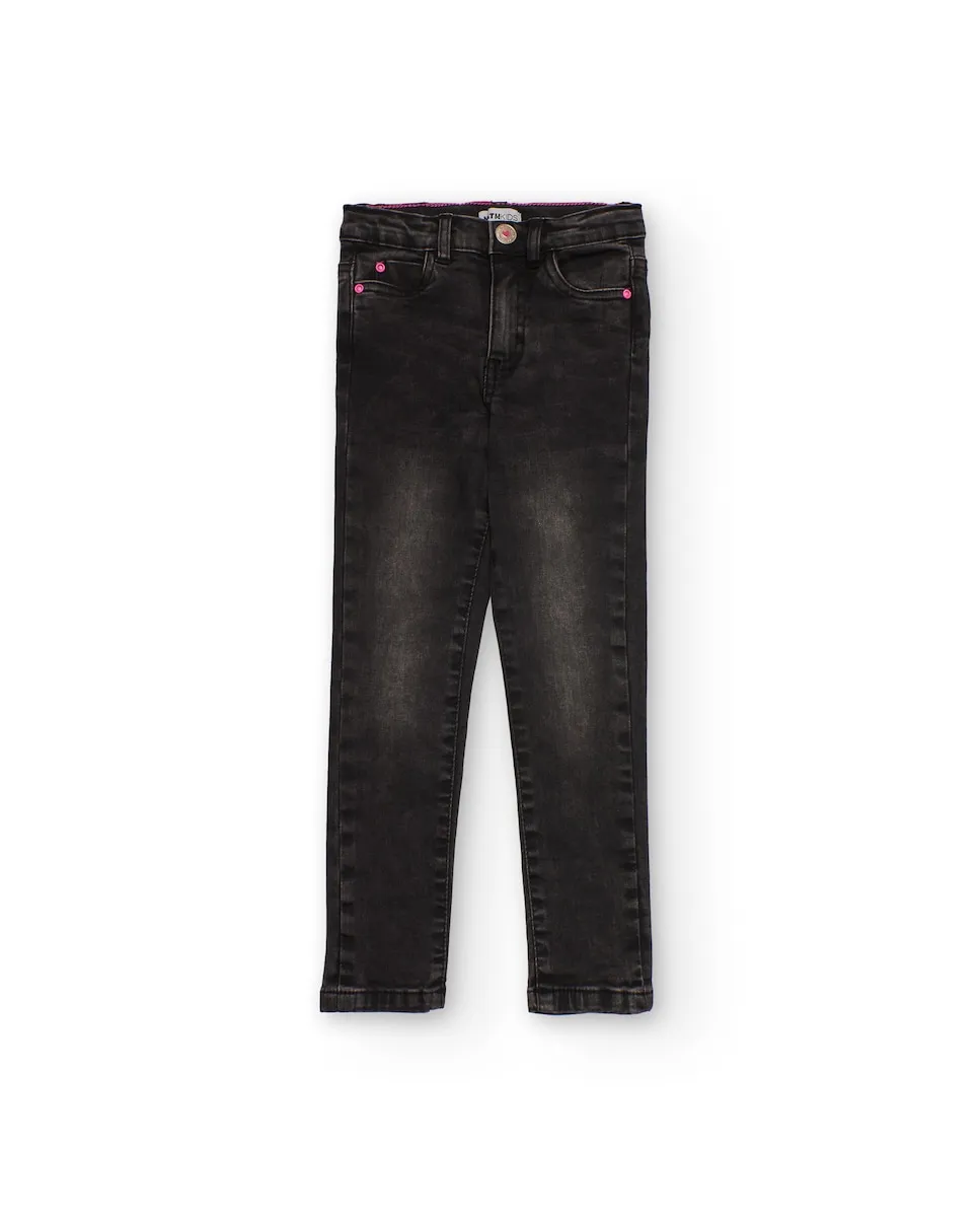 Черные зауженные потертые джинсы для девочки Tuc tuc
Черные зауженные потертые джинсы для девочки Tuc tuc