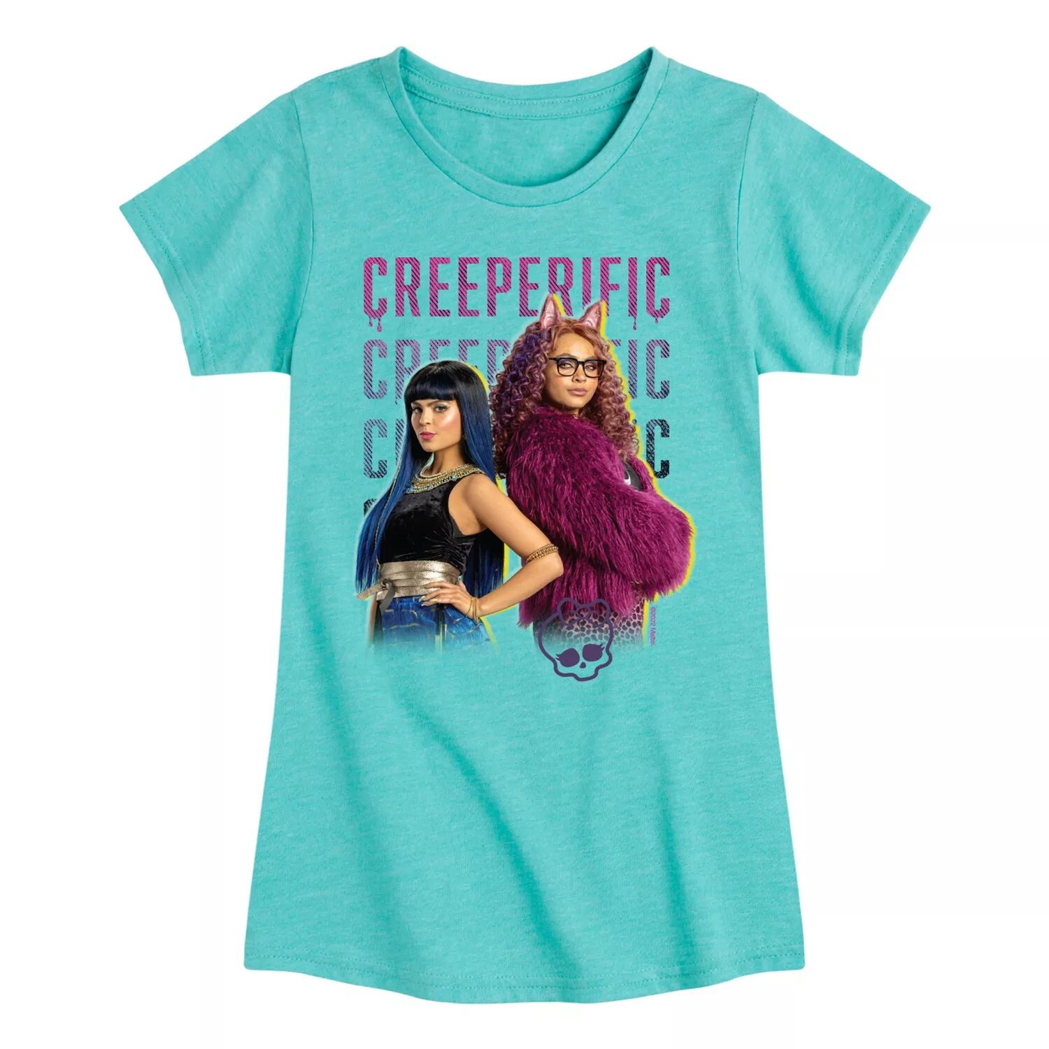 Футболка с рисунком для девочек 7–16 лет Monster High: The Movie «Creeperific» Licensed Character, синий
Футболка с рисунком для девочек 7–16 лет Monster High: The Movie «Creeperific» Licensed Character, синий