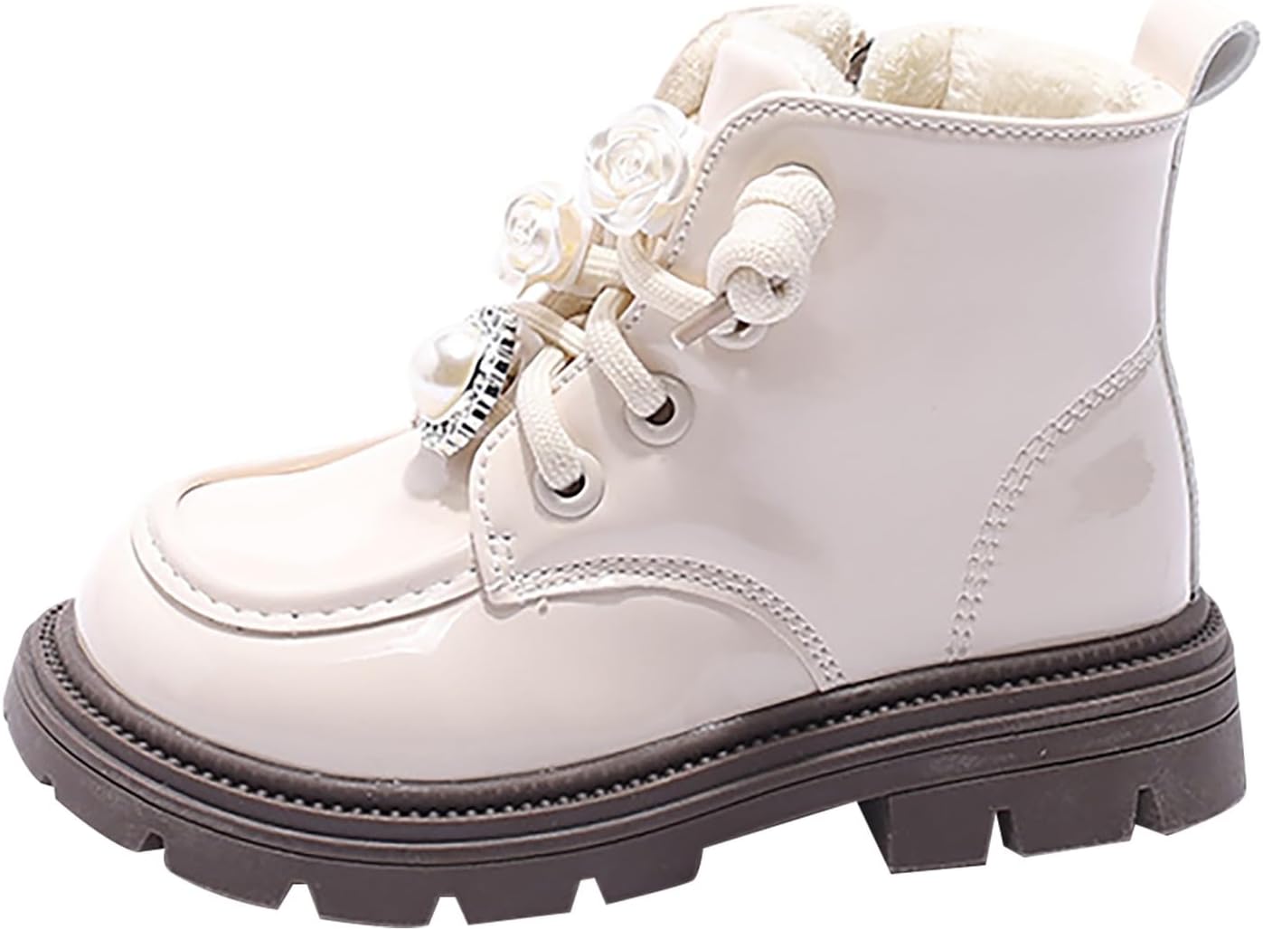 Детские ботильоны для девочек с жемчугом и цветами, с круглым носком, на высокой подошве, с теплой флисовой подкладкой, короткие зимние ботинки с регулируемым ремешком NSQFKALL, Beige
Детские ботильоны для девочек с жемчугом и цветами, с круглым носком, на высокой подошве, с теплой флисовой подкладкой, короткие зимние ботинки с регулируемым ремешком NSQFKALL, Beige