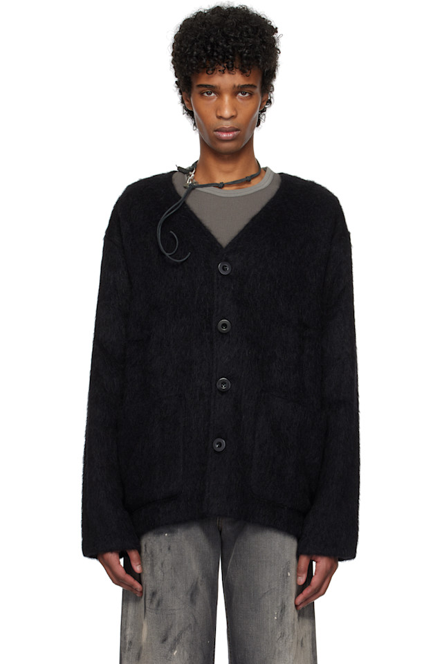 Кардиган крупной вязки Our Legacy, черный
Кардиган крупной вязки Our Legacy, черный