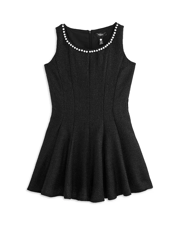 Детское твидовое платье без рукавов - для девочек постарше - эксклюзив Aqua, черный
Детское твидовое платье без рукавов - для девочек постарше - эксклюзив Aqua, черный