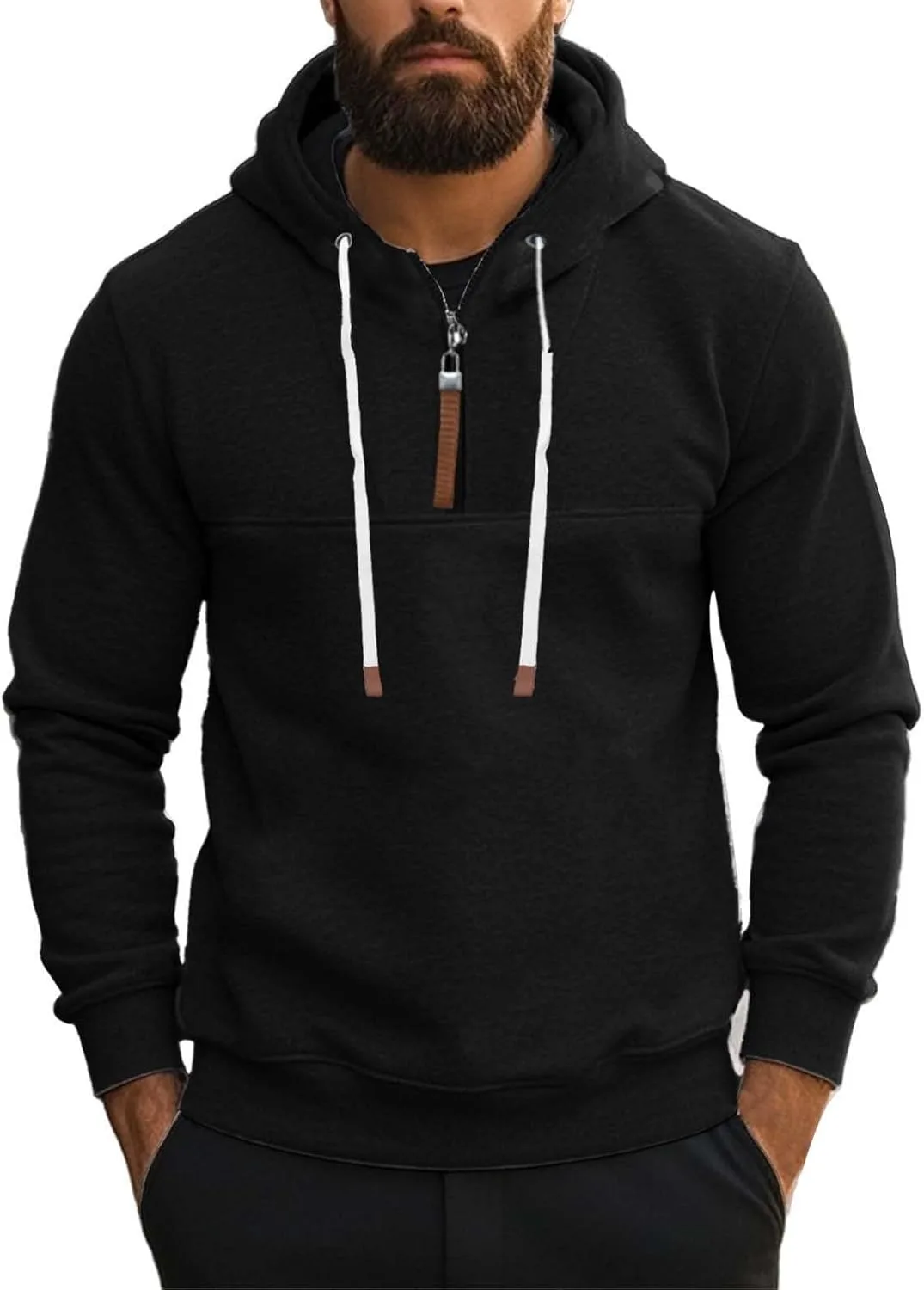 Толстовка с молнией на четверть мужская Casual Comfy Fleece Pullover Loose Fit с капюшоном на шнурке
Толстовка с молнией на четверть мужская Casual Comfy Fleece Pullover Loose Fit с капюшоном на шнурке