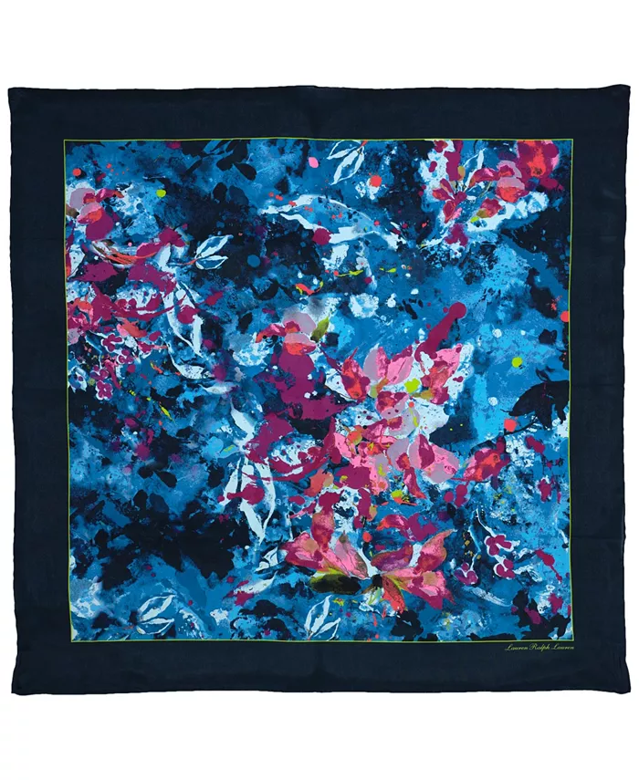 Абстрактный цветочный квадратный шарф Lauren Ralph Lauren, синий
Абстрактный цветочный квадратный шарф Lauren Ralph Lauren, синий