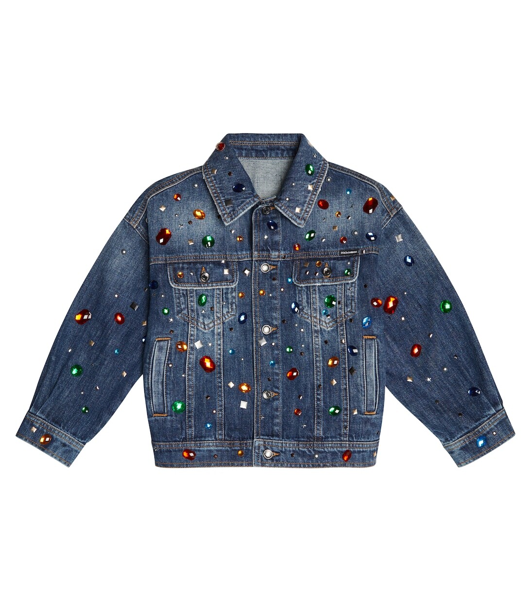 Джинсовая куртка с кристаллами Dolce&Gabbana, синий
Джинсовая куртка с кристаллами Dolce&Gabbana, синий