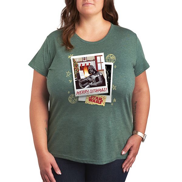 Футболка Plus size с новогодним принтом Merry Sithmas Star Wars, Heather Juniper
Футболка Plus size с новогодним принтом Merry Sithmas Star Wars, Heather Juniper